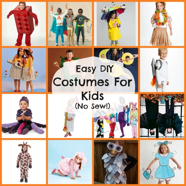 Easy DIY Costume For Kids
 16 DIY Easy Costumes For Kids No Sew