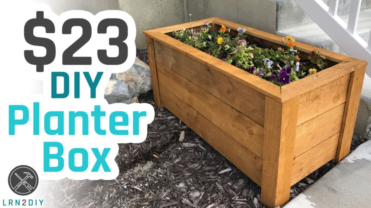 Easy DIY Planter Box
 $23 DIY Planter Box