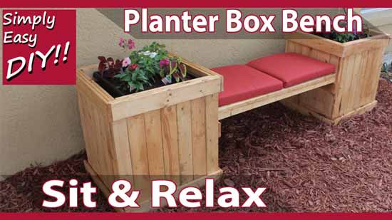 Easy DIY Planter Box
 Simply Easy DIY DIY Planter Box Bench