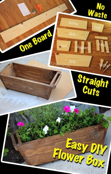 Easy DIY Planter Box
 Easy DIY Flower Box from e Board