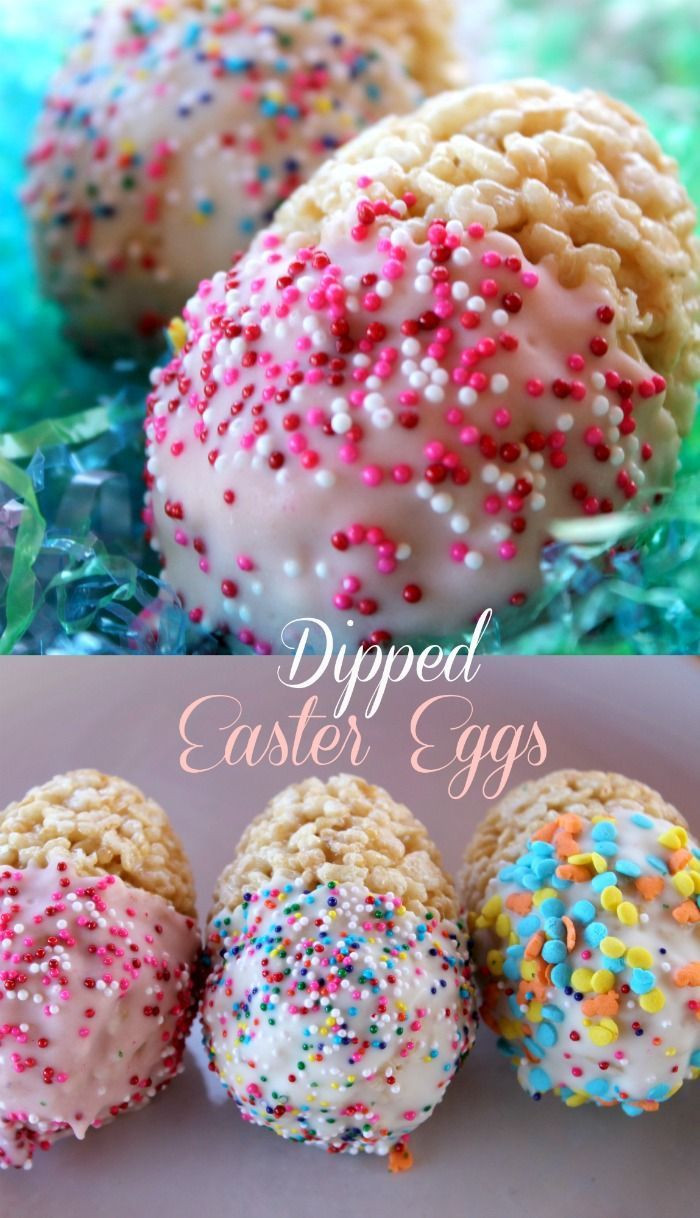 Easy Easter Recipes For Kids
 Dipped Easter Egg Treats Recipe Easy Kids Recipe