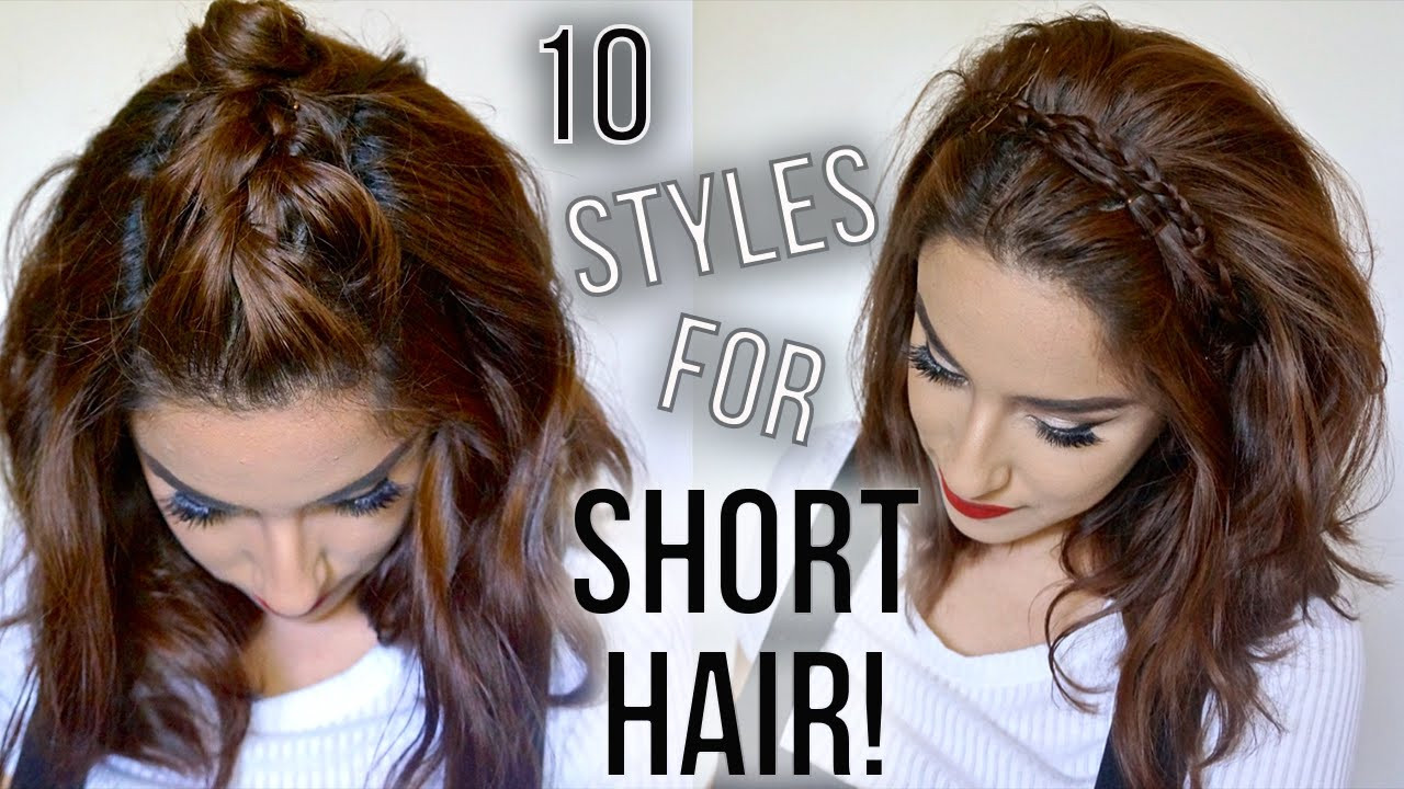 Easy Hairstyle For Short Hair
 10 Hairstyles for Short Hair Quick & Easy How I