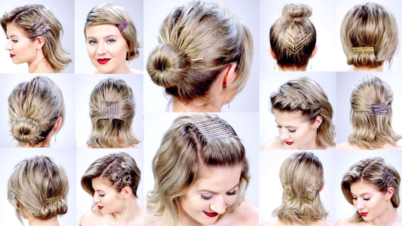 Easy Hairstyle For Short Hair
 11 SUPER EASY HAIRSTYLES WITH BOBBY PINS FOR SHORT HAIR