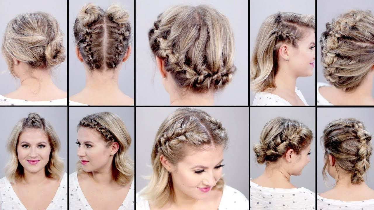 Easy Hairstyle For Short Hair
 10 SUPER EASY FAUX BRAIDED SHORT HAIRSTYLES Topsy Tail