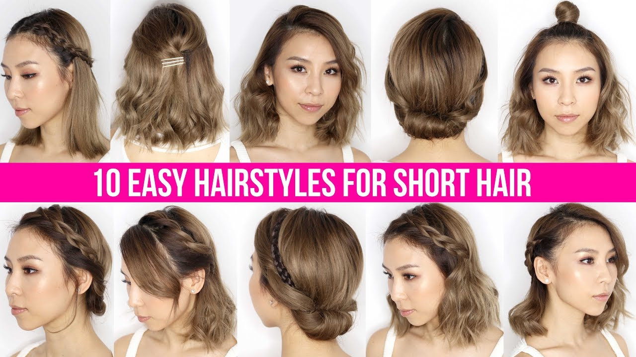Easy Hairstyle For Short Hair
 10 Easy Ways To Style Short Hair & Long Bob Tina Yong