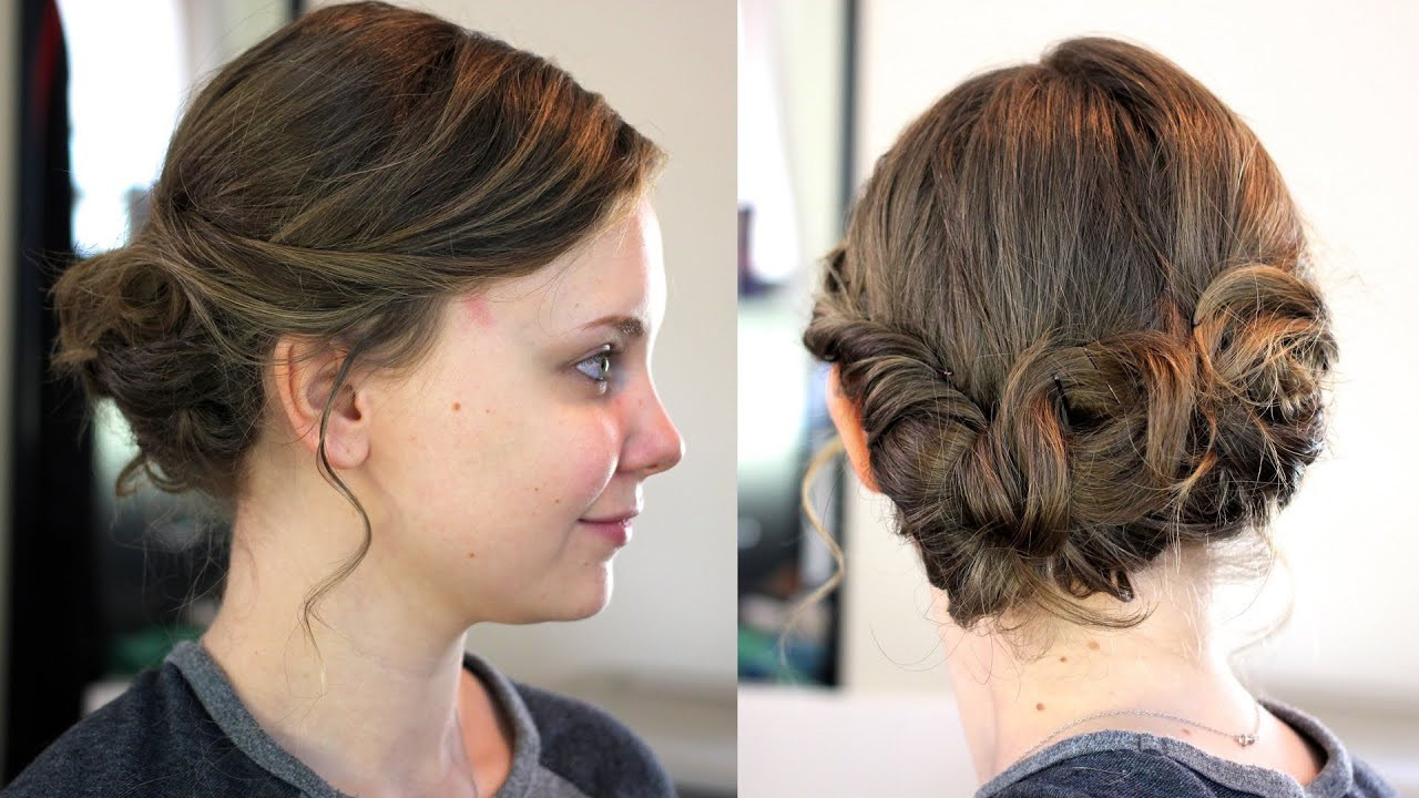 Easy Hairstyles For Shoulder Length Hair
 Easy Updo for Medium Shoulder Length Hair