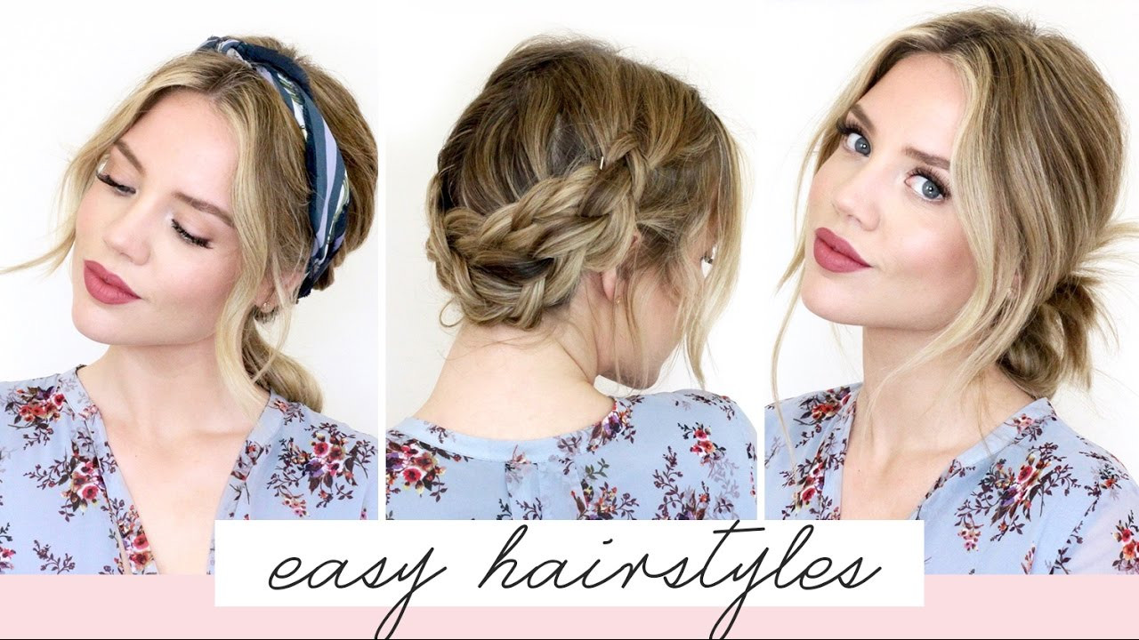 Easy Hairstyles For Shoulder Length Hair
 5 EASY Hairstyles For Short Medium Length Hair [Spring