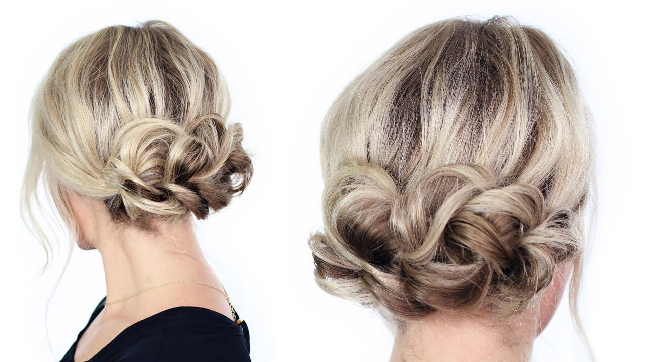 Easy Hairstyles To Do
 Simple Holiday Updo
