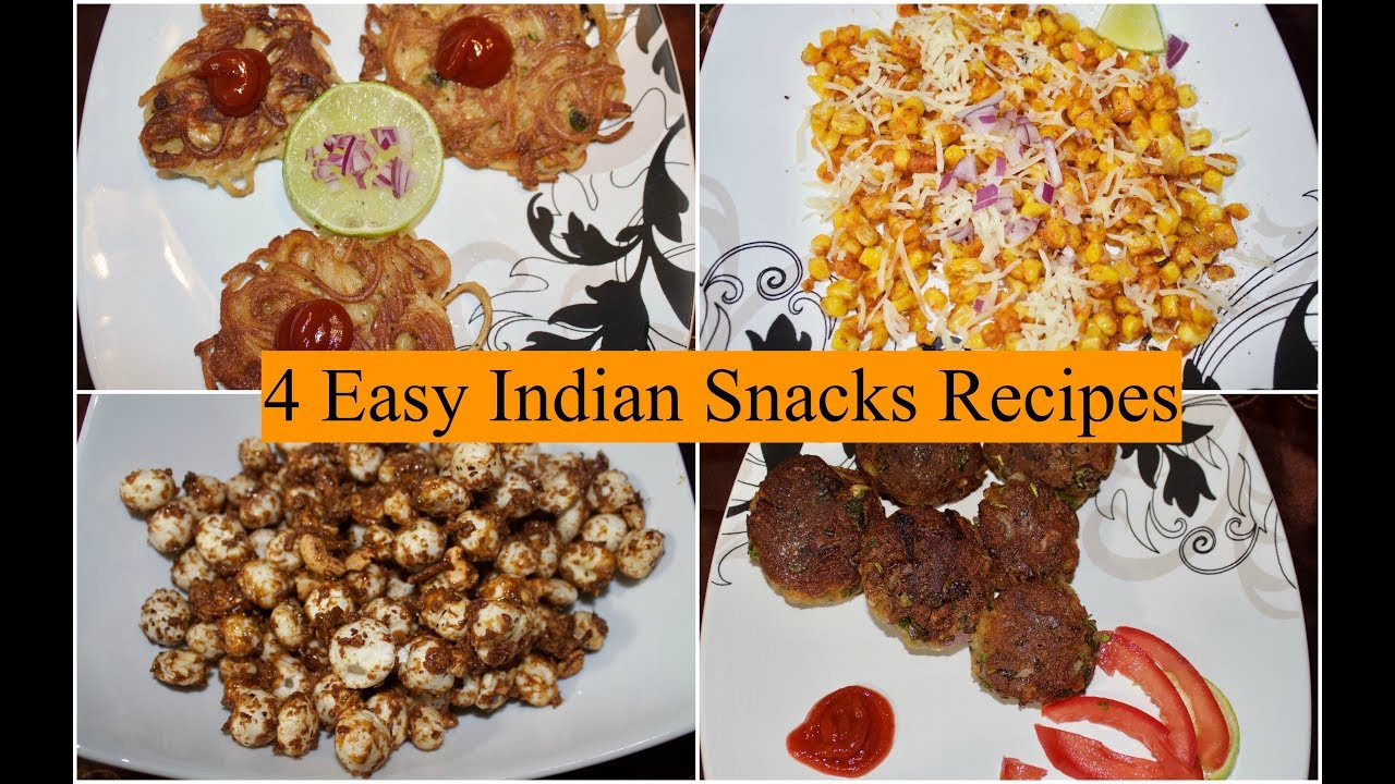 Easy Indian Snack Recipes
 4 Easy Indian Evening Snacks Recipes