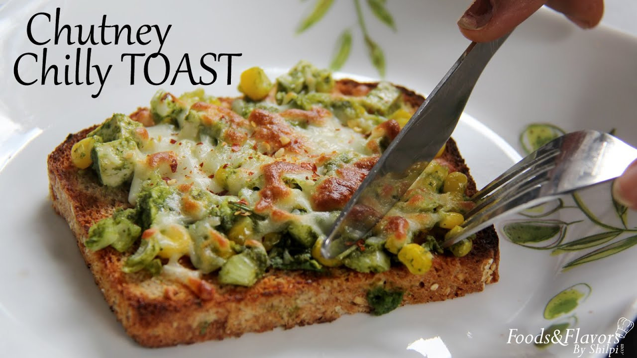 Easy Indian Snack Recipes
 Chutney Cheese Toast