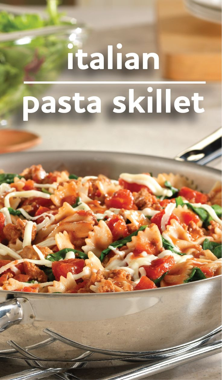 Easy Italian Dinner Recipes
 Italian Pasta Skillet Recipe
