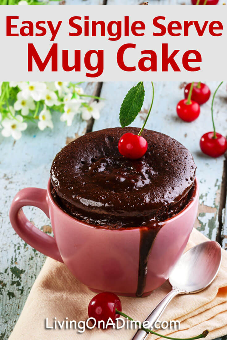 Easy Microwave Mug Cake
 Quick and Easy Single Serve Mug Cake Recipe Living on a Dime