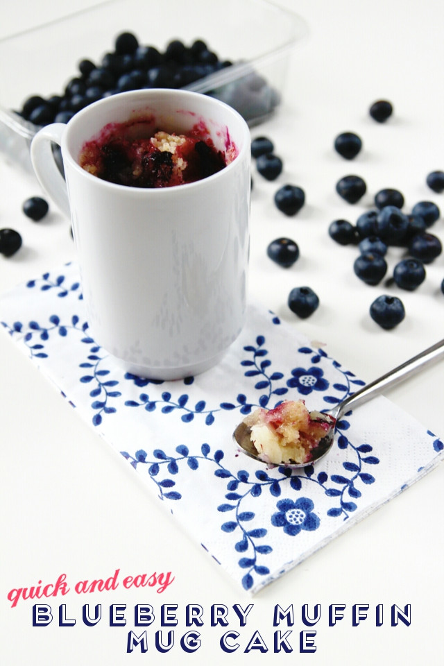 Easy Microwave Mug Cake
 QUICK AND EASY MICROWAVE BLUEBERRY MUFFIN MUG CAKES