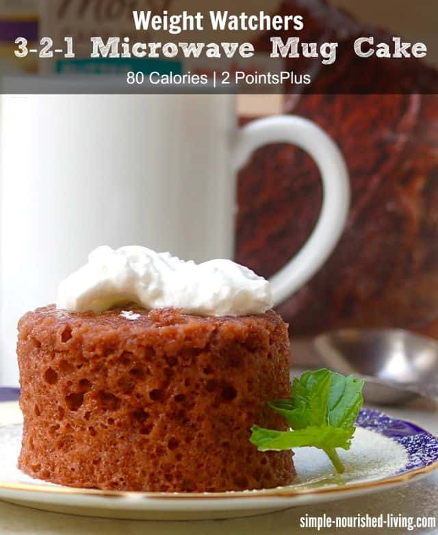 Easy Microwave Mug Cake
 Weight Watchers 3 2 1 Microwave Mug Cake 2 WWPP 3
