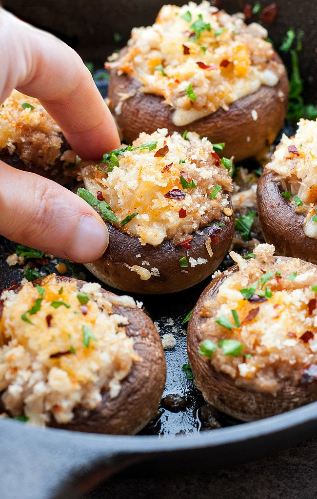 Easy Mushroom Appetizers
 Crab Stuffed Mushrooms Recipe Peas and Crayons