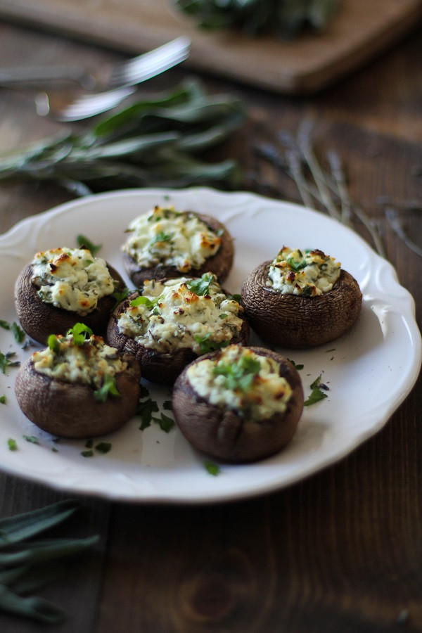 Easy Mushroom Appetizers
 Herb and Goat Cheese Stuffed Mushrooms The Roasted Root