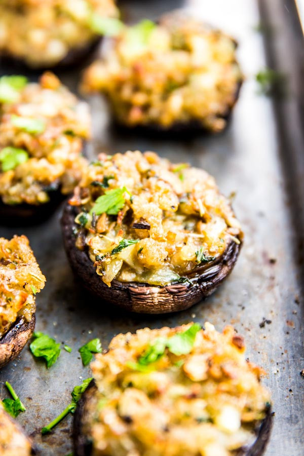 Easy Mushroom Appetizers
 Easy Stuffed Mushrooms with Garlic and Parmesan