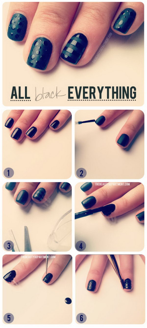 Easy Nail Art Step By Step
 Cool And Easy Step By Step Nail Art Designs Hative