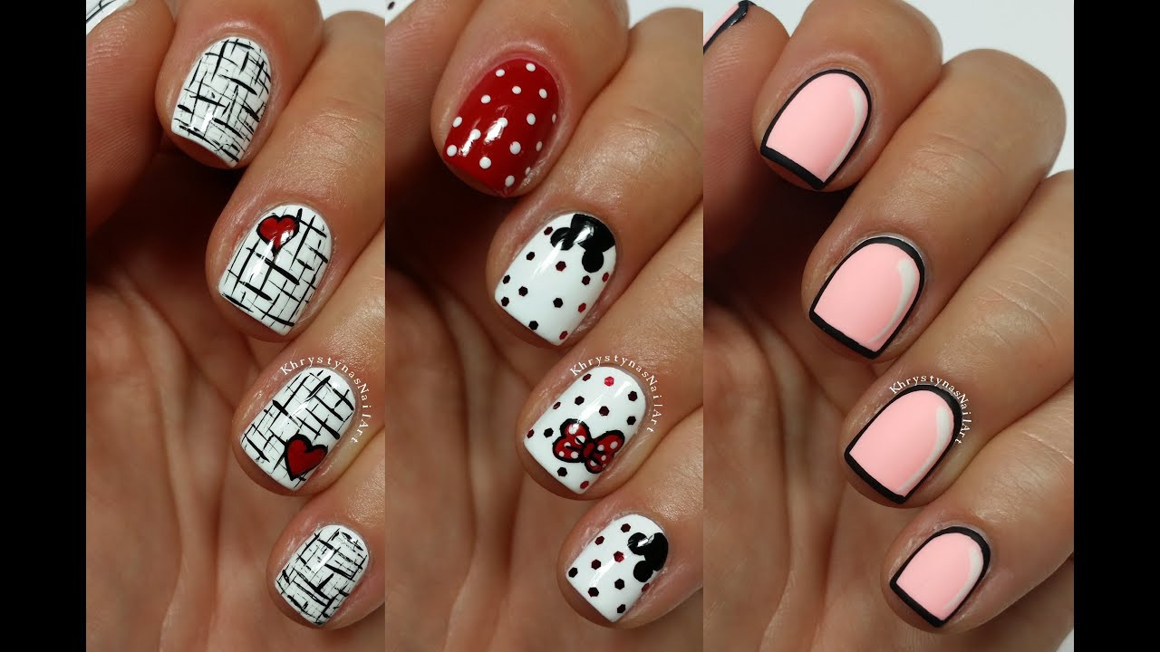Easy Nail Styles
 3 Easy Nail Art Designs for Short Nails Freehand 5