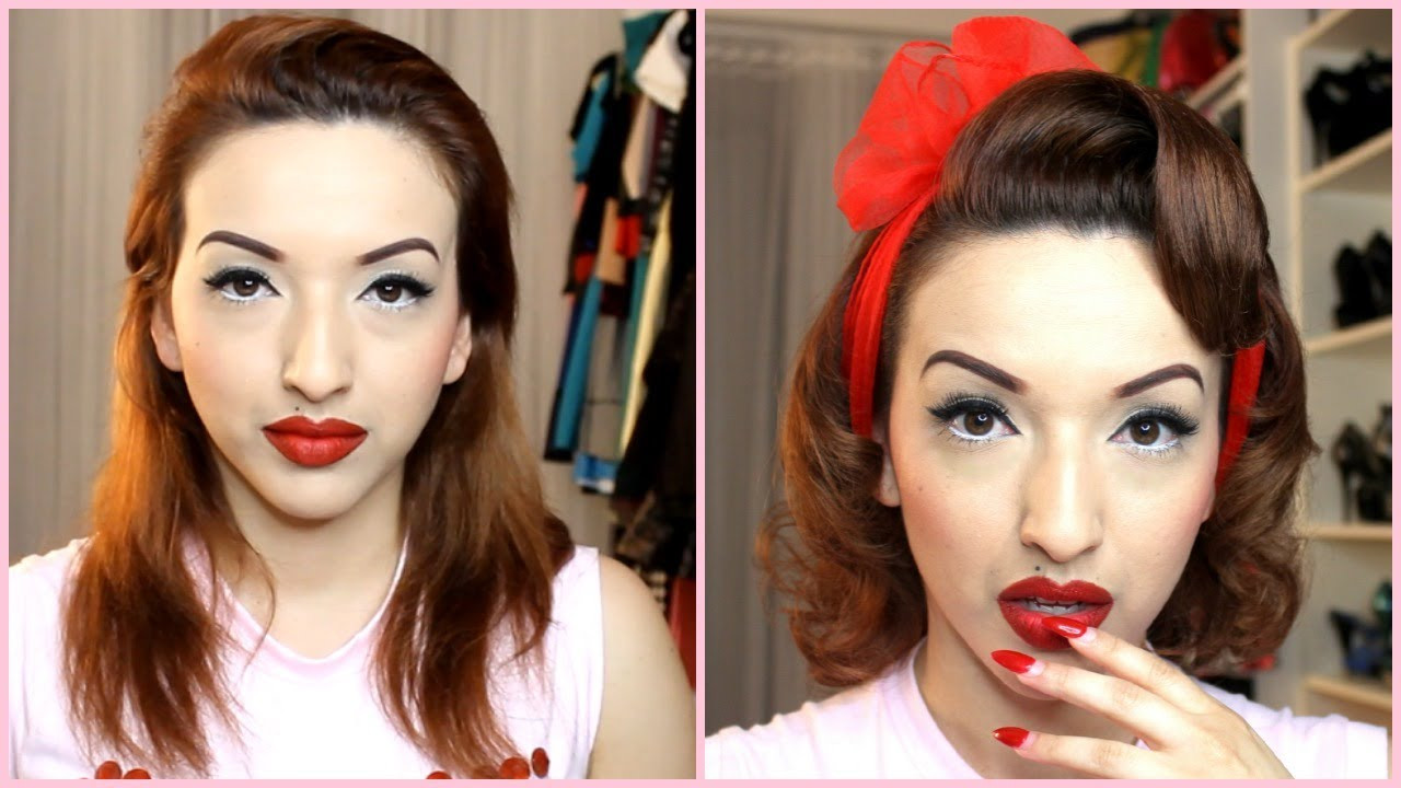 Easy Pinup Hairstyles
 Easy Pinup Hair Tutorial