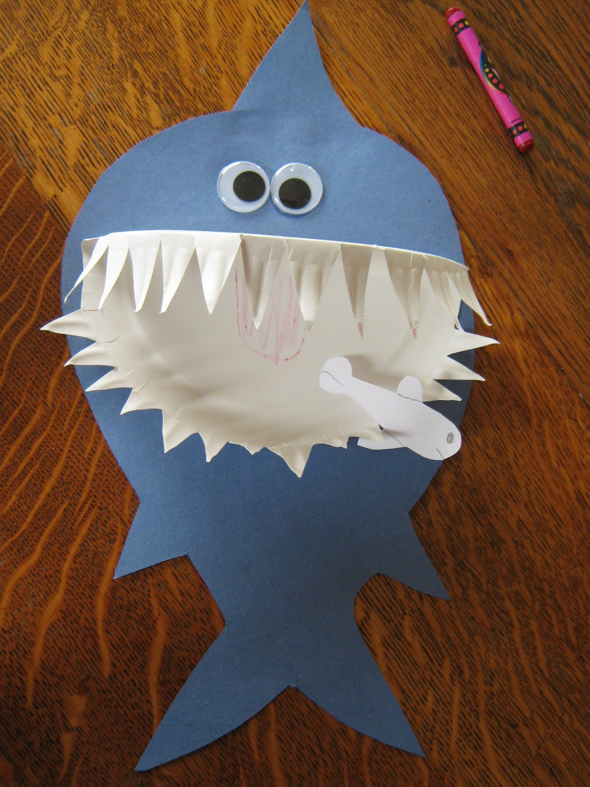Easy Preschool Art Projects
 Almost Unschoolers Paper Plate Shark Craft