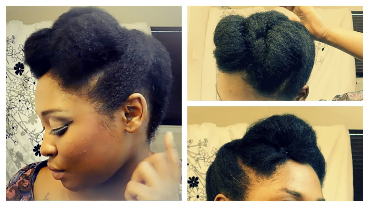 Easy Quick Natural Hairstyles
 Quick and Easy Updo Short To Medium Length 4b 4c