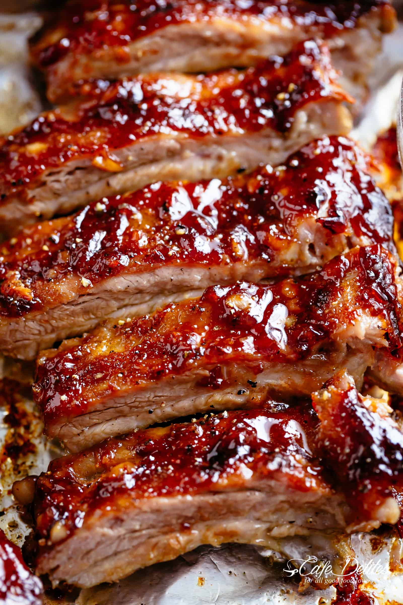 Easy Recipes For Baby Back Ribs
 Sticky Oven Barbecue Ribs Cafe Delites