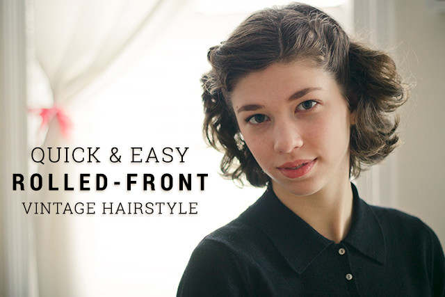 Easy Retro Hairstyles
 The Hair Parlor Quick & Easy Vintage Hairstyle The