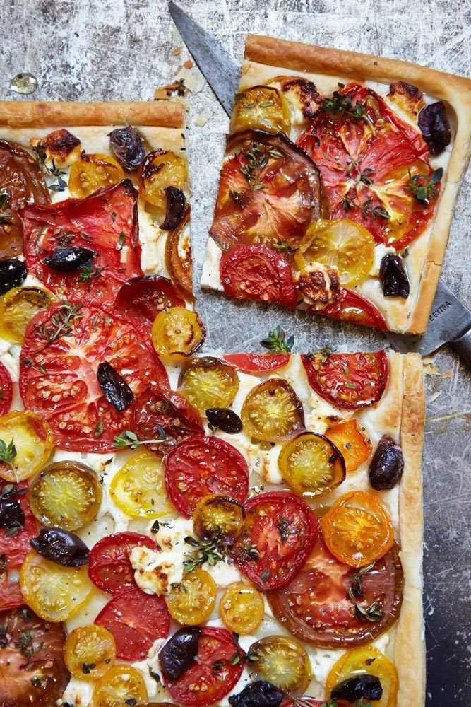 Easy Summer Vegetarian Recipes
 Rustic Mediterranean Tomato tart an easy summer