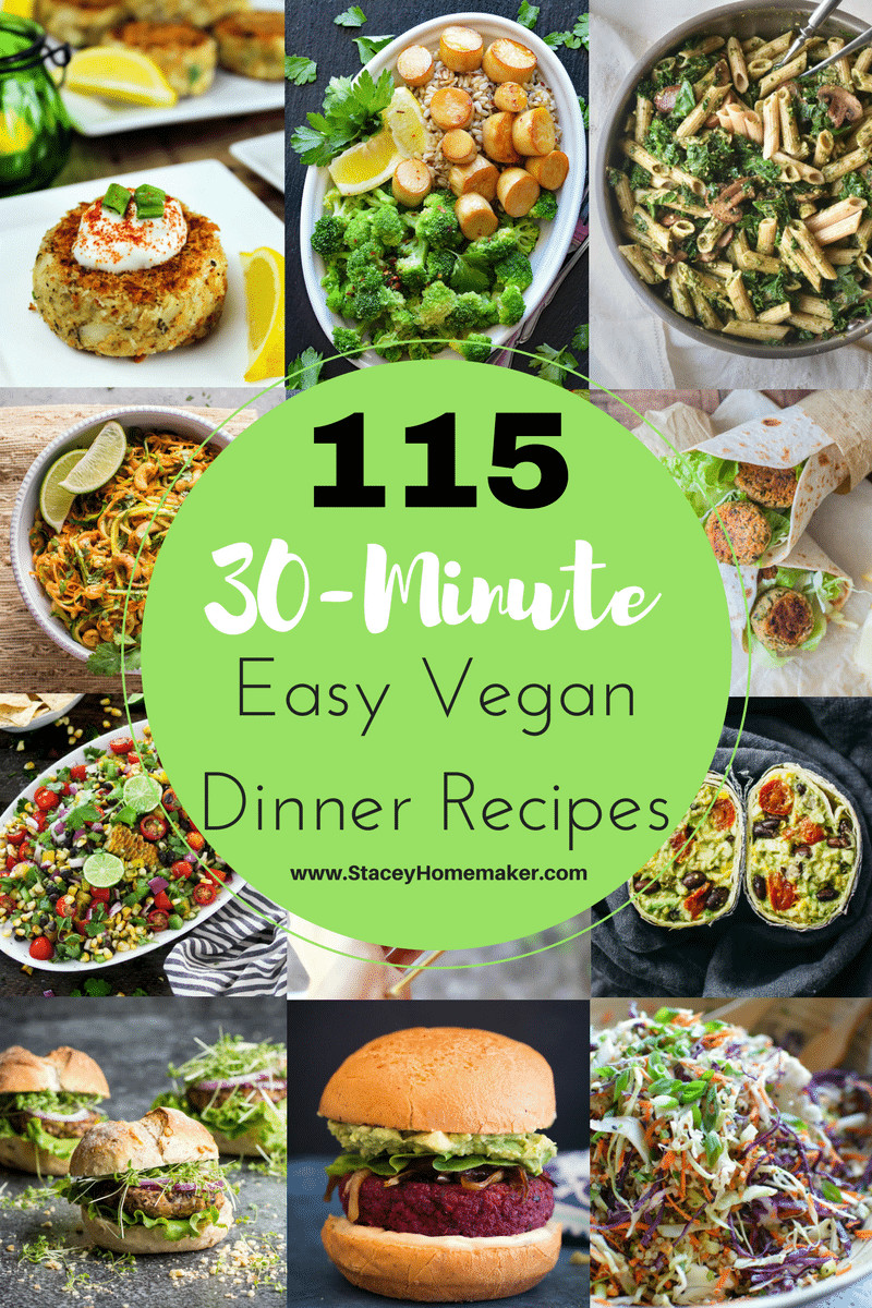Easy Vegan Recipes For Dinner
 115 30 Minutes or Less Easy Vegan Dinner Recipes the