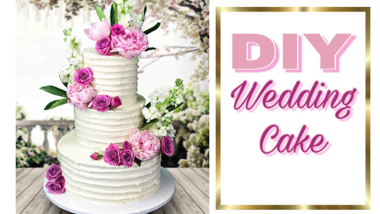 Easy Wedding Cake Recipe
 Easy DIY Wedding Cake how to make a wedding cake