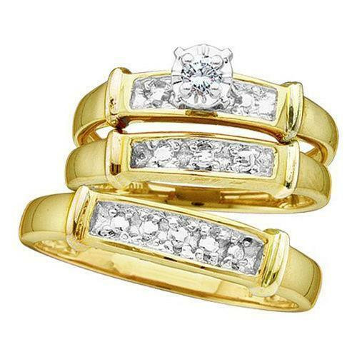 Ebay Wedding Ring Sets
 Yellow Gold Wedding Ring Sets