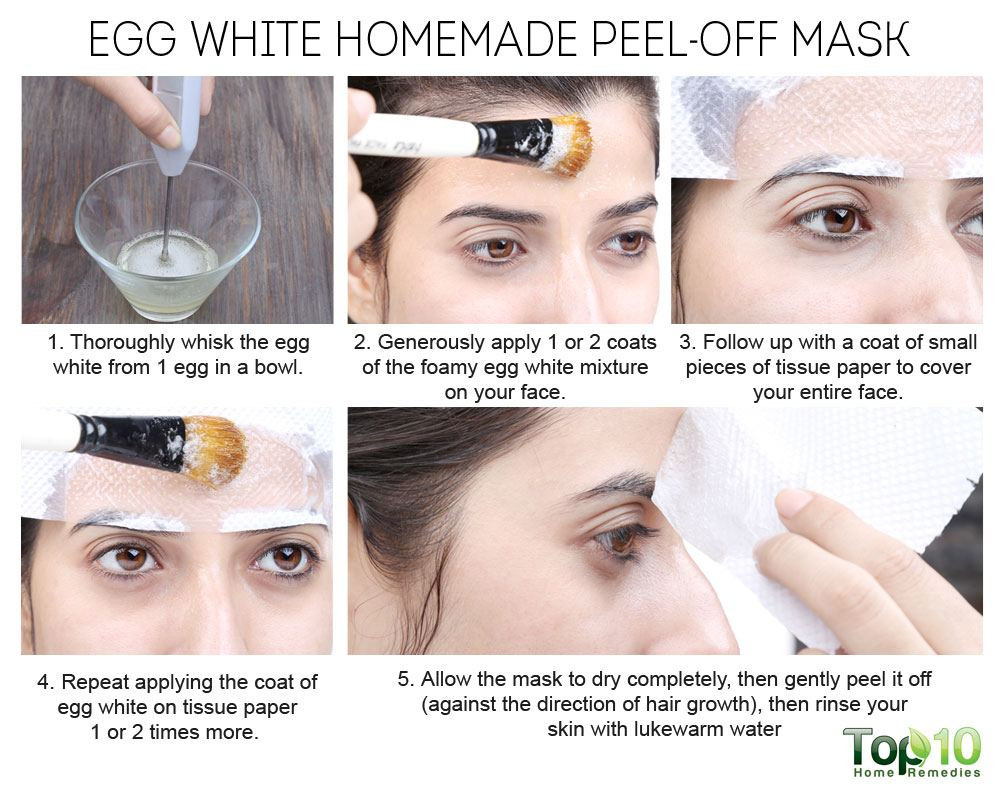 Egg White Peel Off Mask DIY
 Homemade Peel f Masks for Glowing Spotless Skin