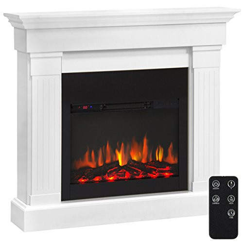 Electric Fireplace W Remote
 Best Choice Products 4700 BTU Wood Mantel Electric