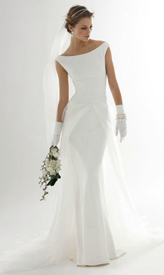 Elegant Dresses For Wedding
 Simple Elegant Wedding Dress for Older Bride