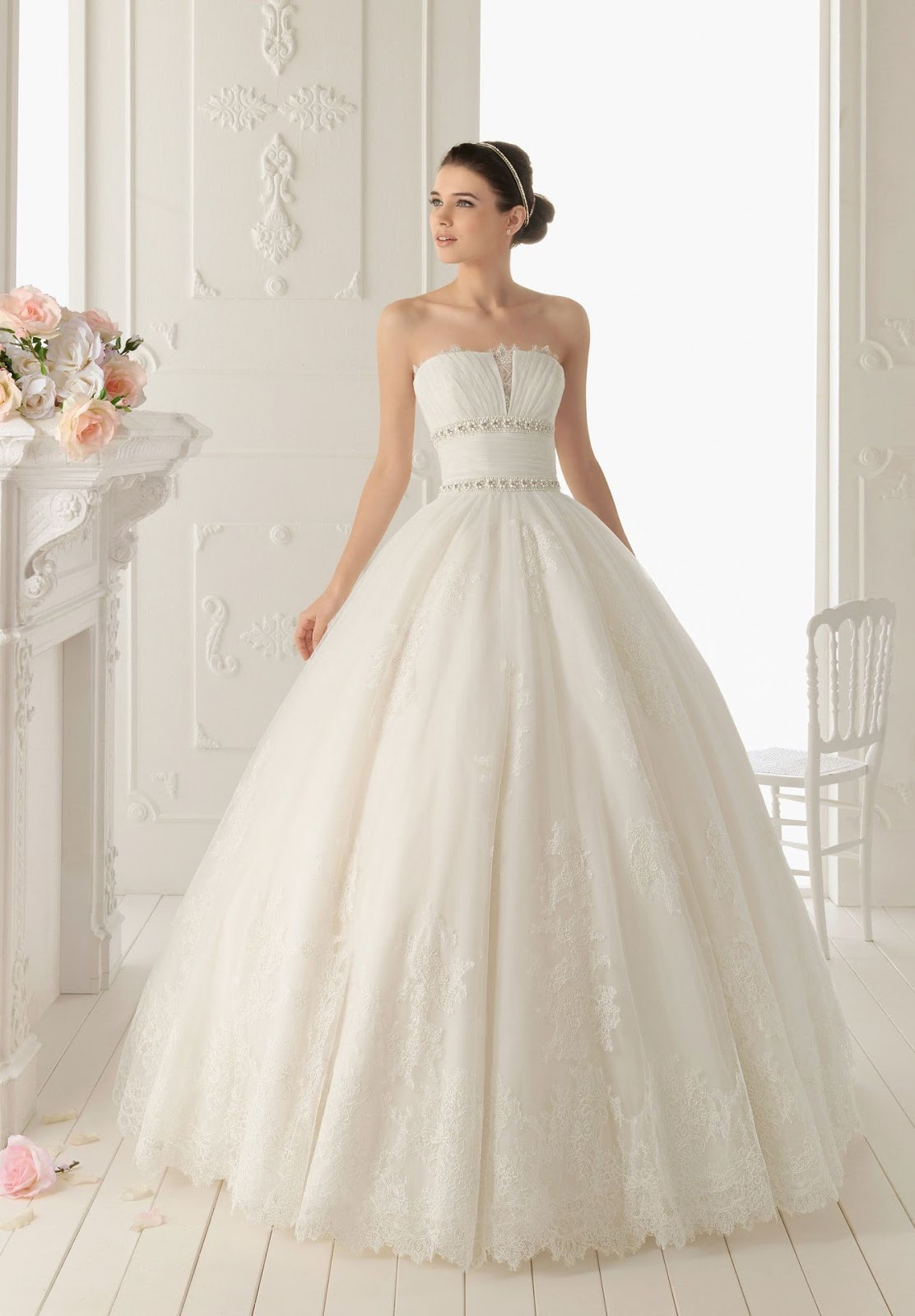 Elegant Dresses For Wedding
 WhiteAzalea Ball Gowns Lace Ball Gown Wedding Dress