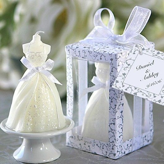 Elegant Wedding Gifts
 Brand New Elegant Wedding Dress White candle Candle