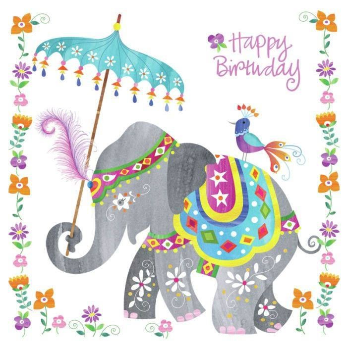 Elephant Birthday Card
 Elephant birthday
