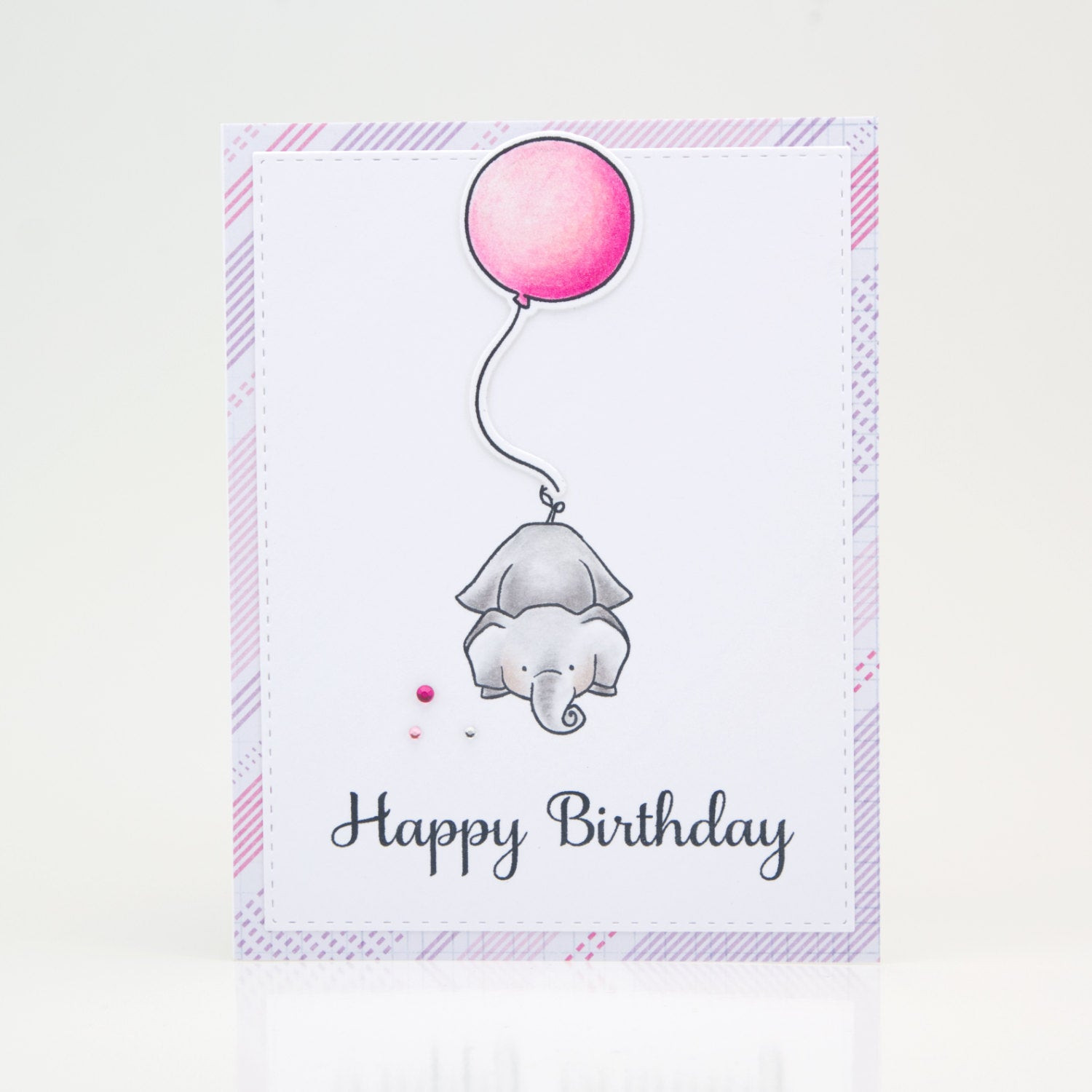 Elephant Birthday Card
 Happy Birthday Card Elephant birthday card Whimsical card