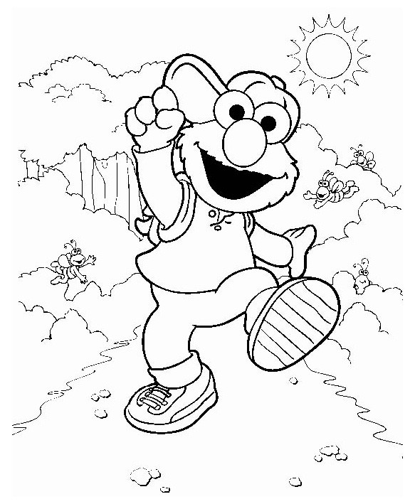 Elmo Printable Coloring Pages
 Easy Coloring Pages