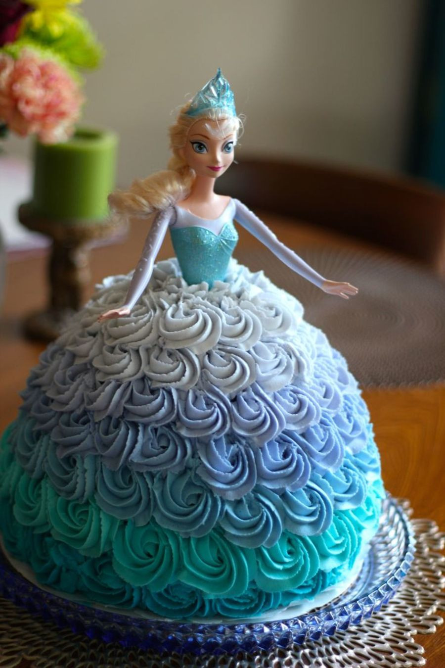 Elsa Birthday Cake
 Elsa Doll Cake For A Frozen Themed Birthday Party