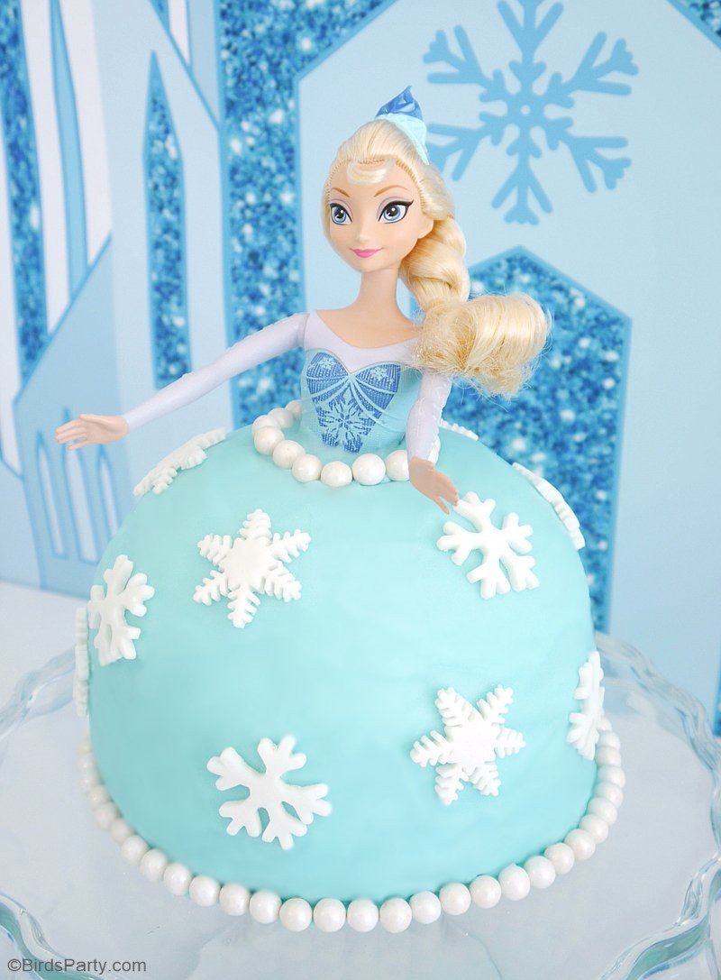 Elsa Birthday Cake
 How to Make an Elsa Doll Birthday Cake Party Ideas
