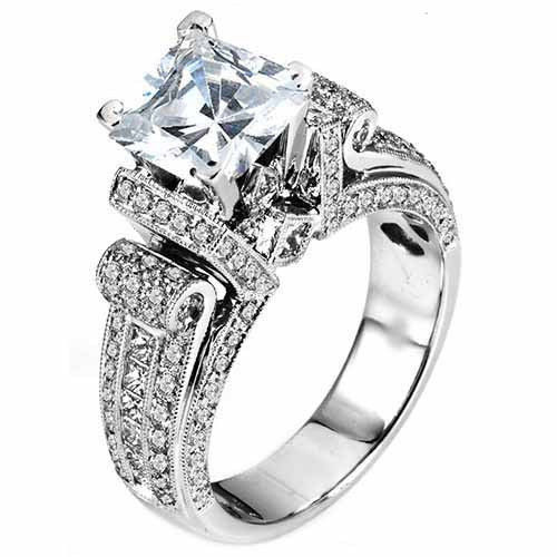 Engagement Rings For Women Princess Cut
 WOMENS DIAMOND ENGAGEMENT RING PRINCESS CUT 2 20 CARAT 14K
