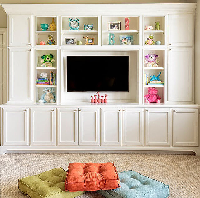 Entertainment Center For Kids Room
 Space Planning with Kids in a Multi Functional Space