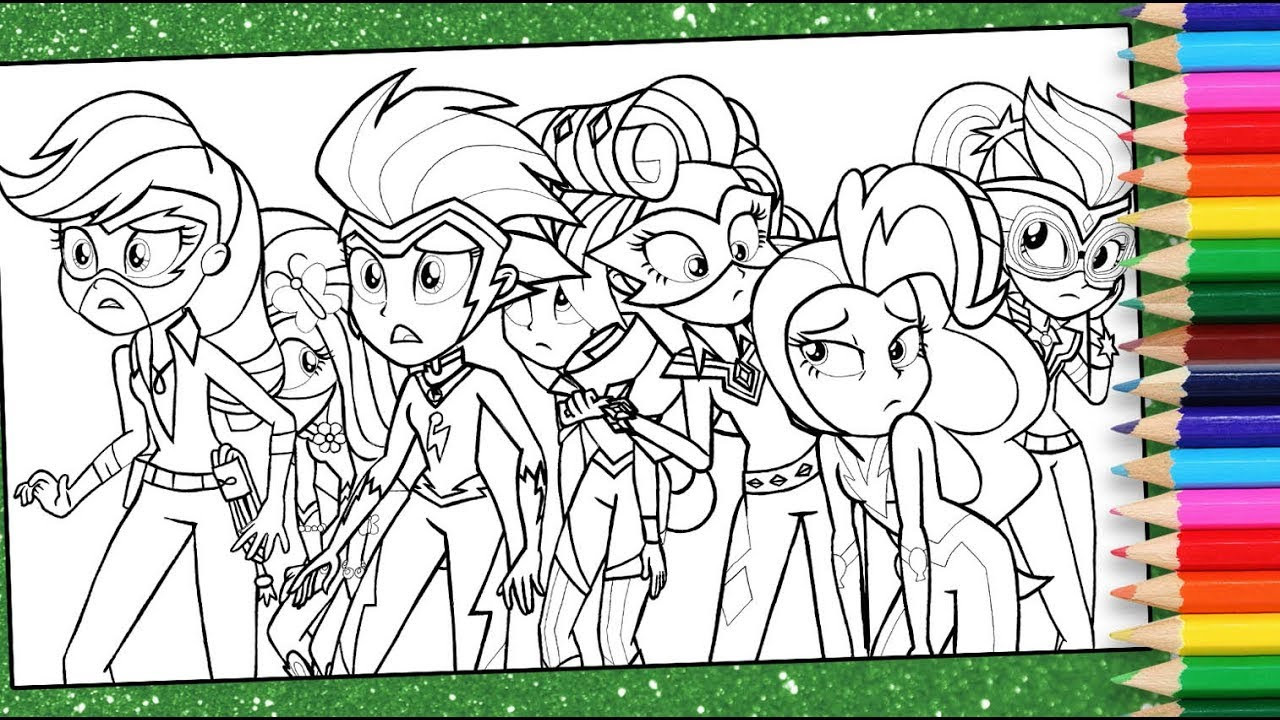 Equestria Girls Coloring Pages
 MLP Equestria girls coloring pages for kids My little pony