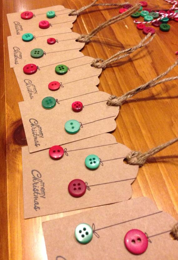 Etsy Christmas Gift Ideas
 Items similar to Christmas Gift Tags Button Baubles Pack