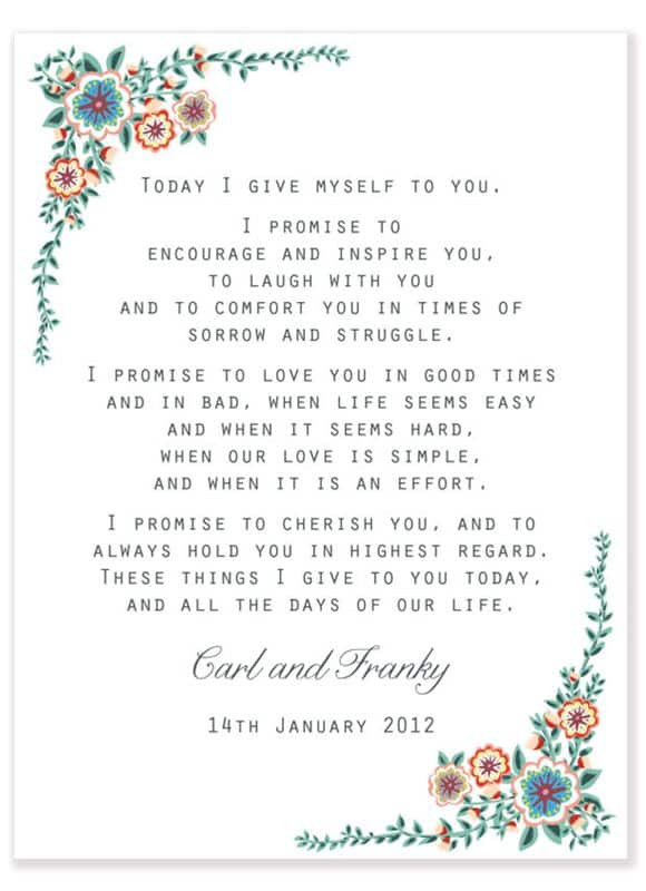 Examples Of Wedding Vows
 wedding vows best photos Page 3 of 4 Cute Wedding Ideas