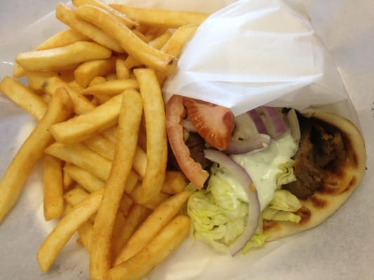 Express Pizza And Gyros
 Fries and gyro
