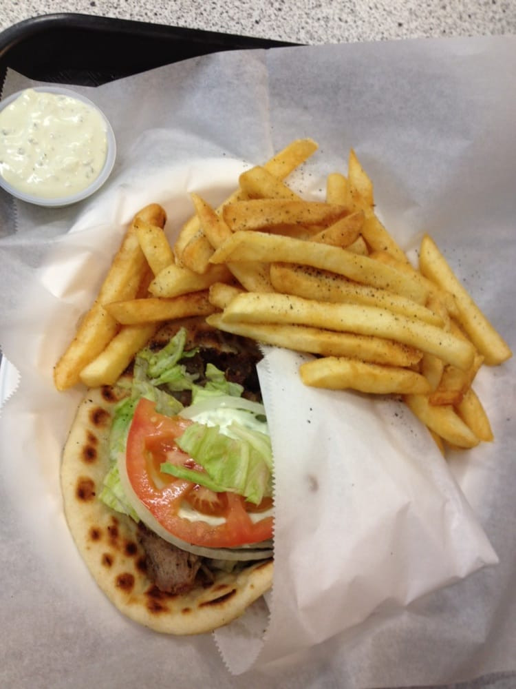 Express Pizza And Gyros
 Gyro with fries