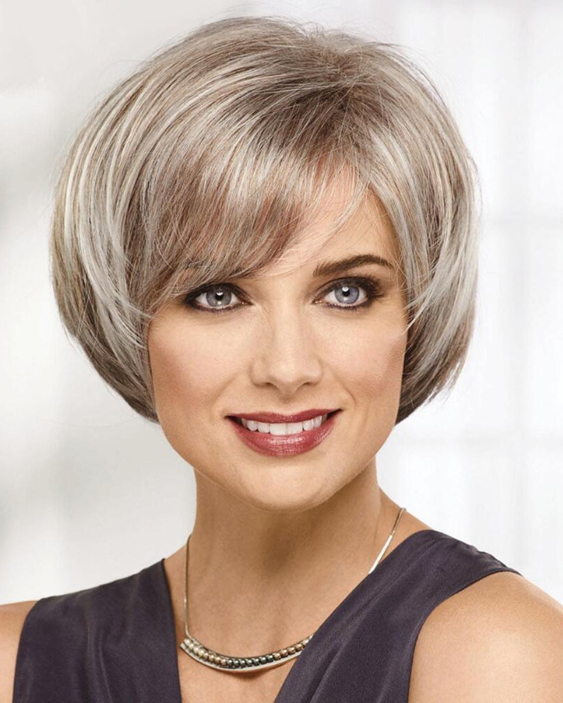 Face Framing Short Haircuts
 Chic Short Bob Wigs With Face Framing Sides And A Rounded